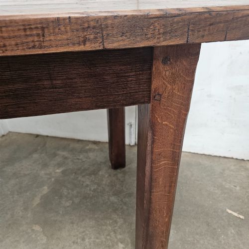 ENGLISH OAK TAVERN TABLE WITH THICK TOP - ADDITIONAL PHOTO 7