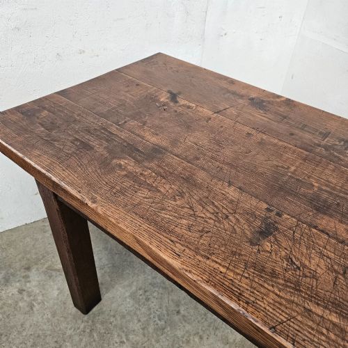 ENGLISH OAK TAVERN TABLE WITH THICK TOP - ADDITIONAL PHOTO 8