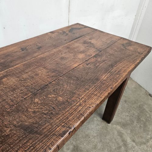 ENGLISH OAK TAVERN TABLE WITH THICK TOP - ADDITIONAL PHOTO 9