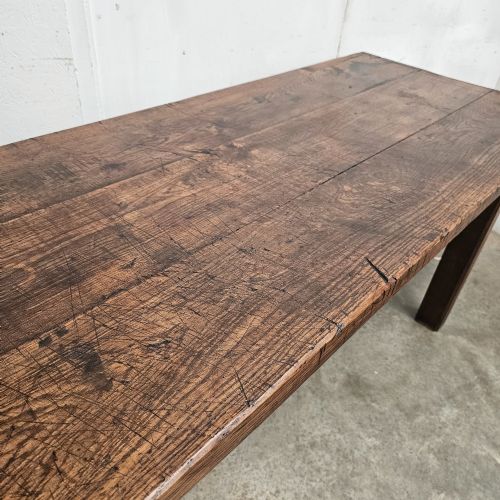 ENGLISH OAK TAVERN TABLE WITH THICK TOP - ADDITIONAL PHOTO 10