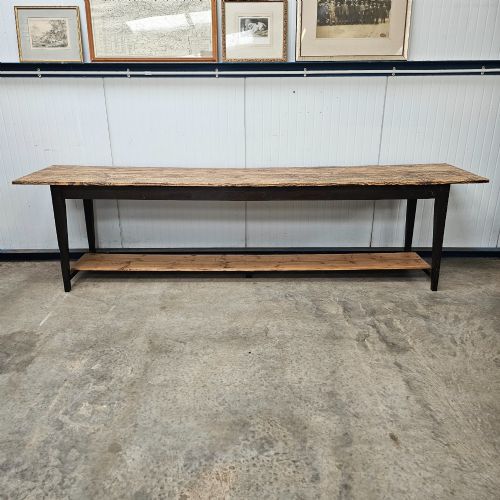 LONG TWOTIER PINE OAK HARVEST TABLE 95FT