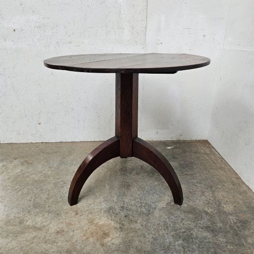 OAK TILTTOP SHAKER TRIPOD TABLE - ADDITIONAL PHOTO 2
