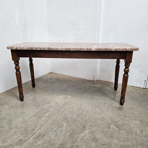 FRENCH MARBLE TOP PATISSERIE DISPLAY TABLE CONSOLE