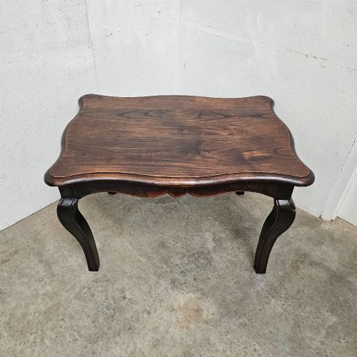 DECORATIVE FRENCH CHESTNUT LOW TABLE STAMPED 'BL' - ADDITIONAL PHOTO 3