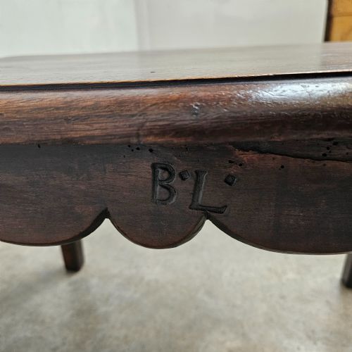 DECORATIVE FRENCH CHESTNUT LOW TABLE STAMPED 'BL' - ADDITIONAL PHOTO 4