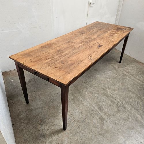 fig 1. French Pearwood & Oak Farm Table