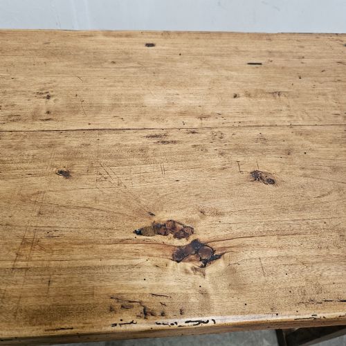 fig 1. French Poplar & Oak Farmhouse Dairy Worktable (Console)