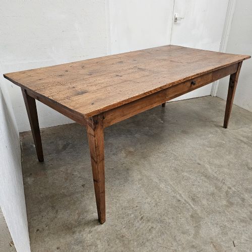 19th Century French Pine Farmhouse Table (Extra Deep)
