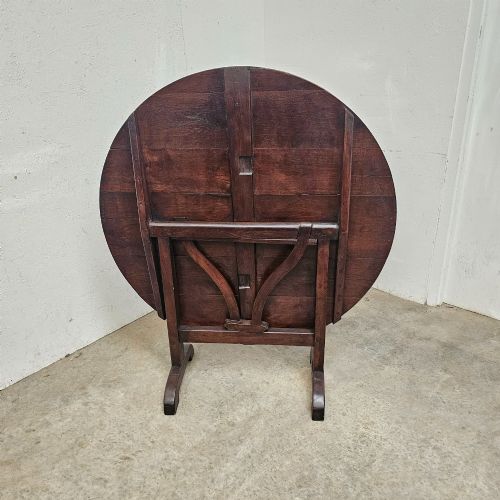 FRENCH OAK FOLDING VINEYARD TABLE - ADDITIONAL PHOTO 3