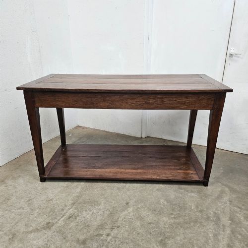 French Oak Two Tier Work Table