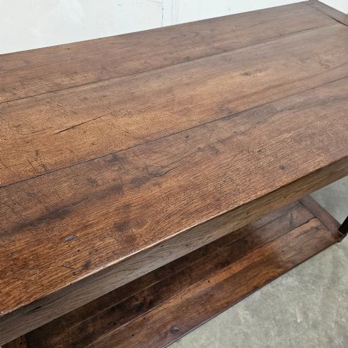 fig 1. French Oak Two Tier Work Table