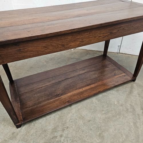 fig 2. French Oak Two Tier Work Table