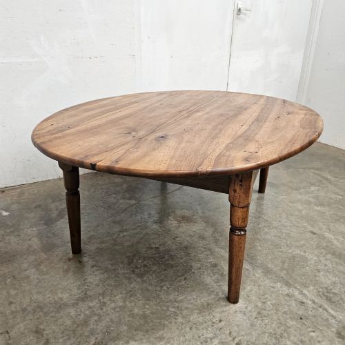 fig 1. Large Walnut Oval Coffee Table (Book-Matched Top)
