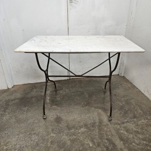 French Marble Top Cafe Table