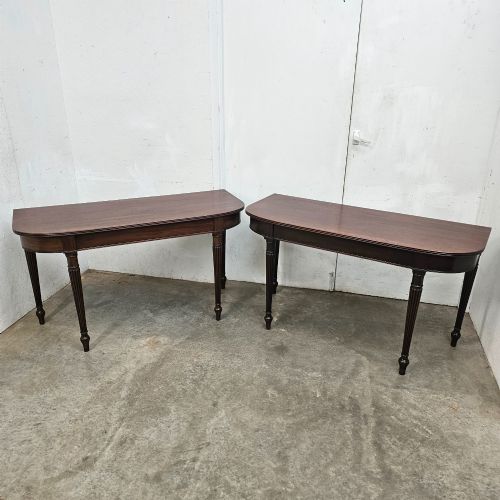 Pair of English Mahogany Consoles in the Manner of Gillows