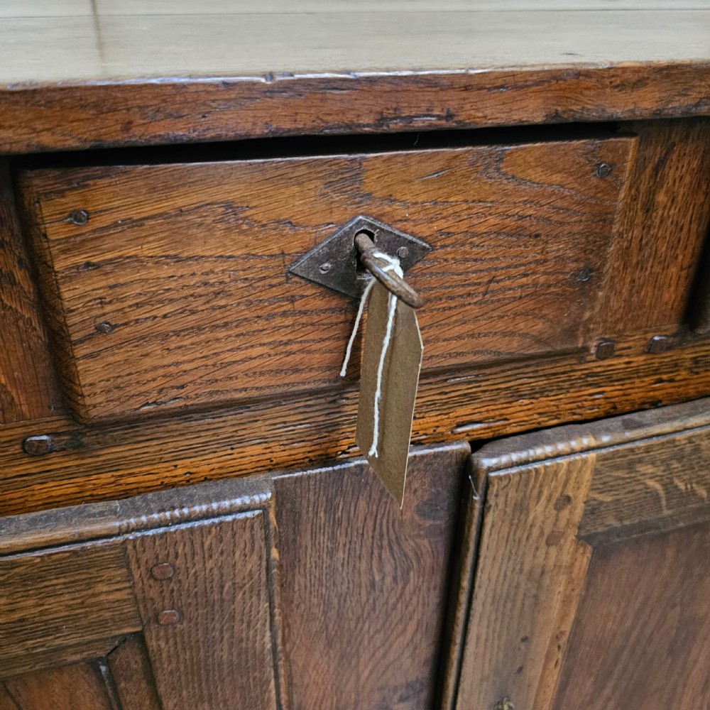French Panelled Oak Three Drawer Buffet View III