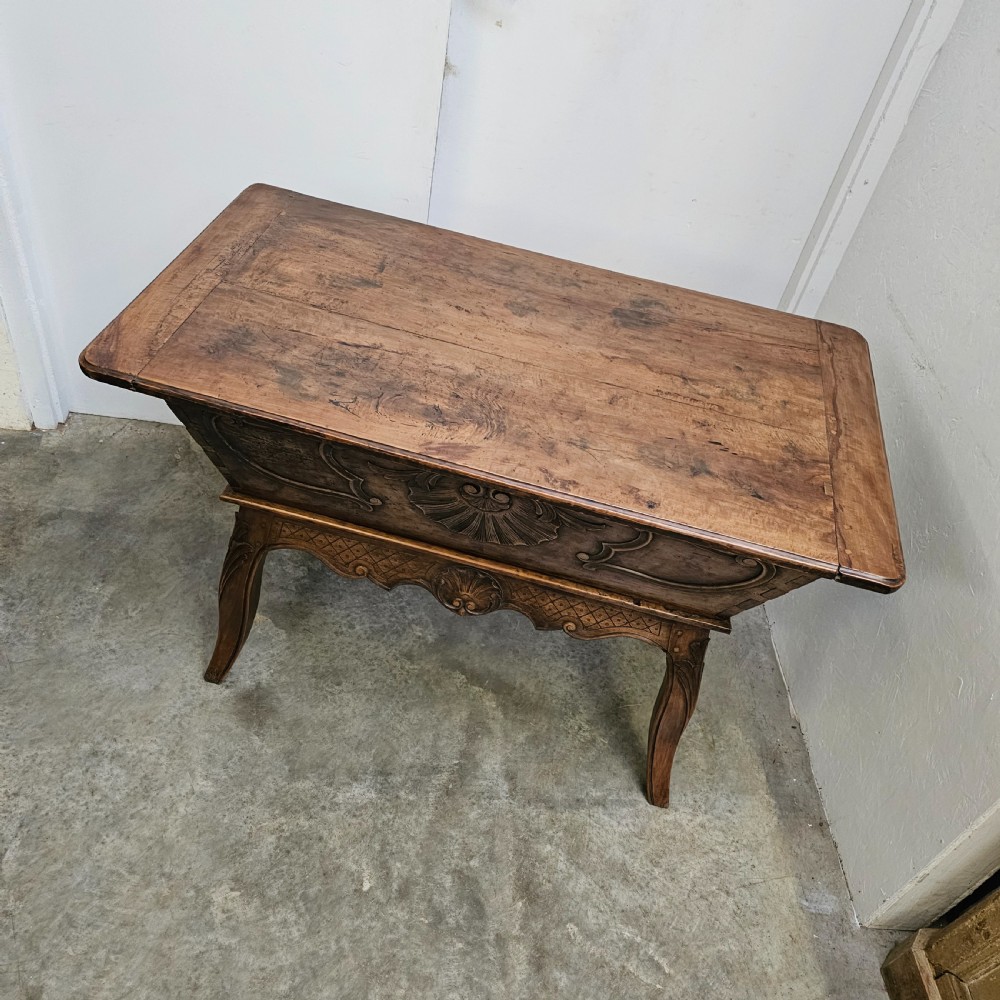 French 19th Century Carved Cherrywood Dough Box (Provence) View V