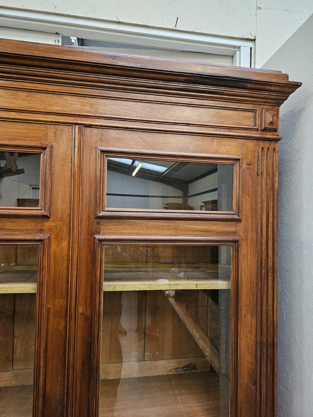 Antique French Walnut Bookcase  View VI