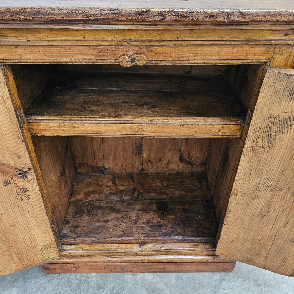 Eastern European Carved Two Door Pine Cabinet View VI