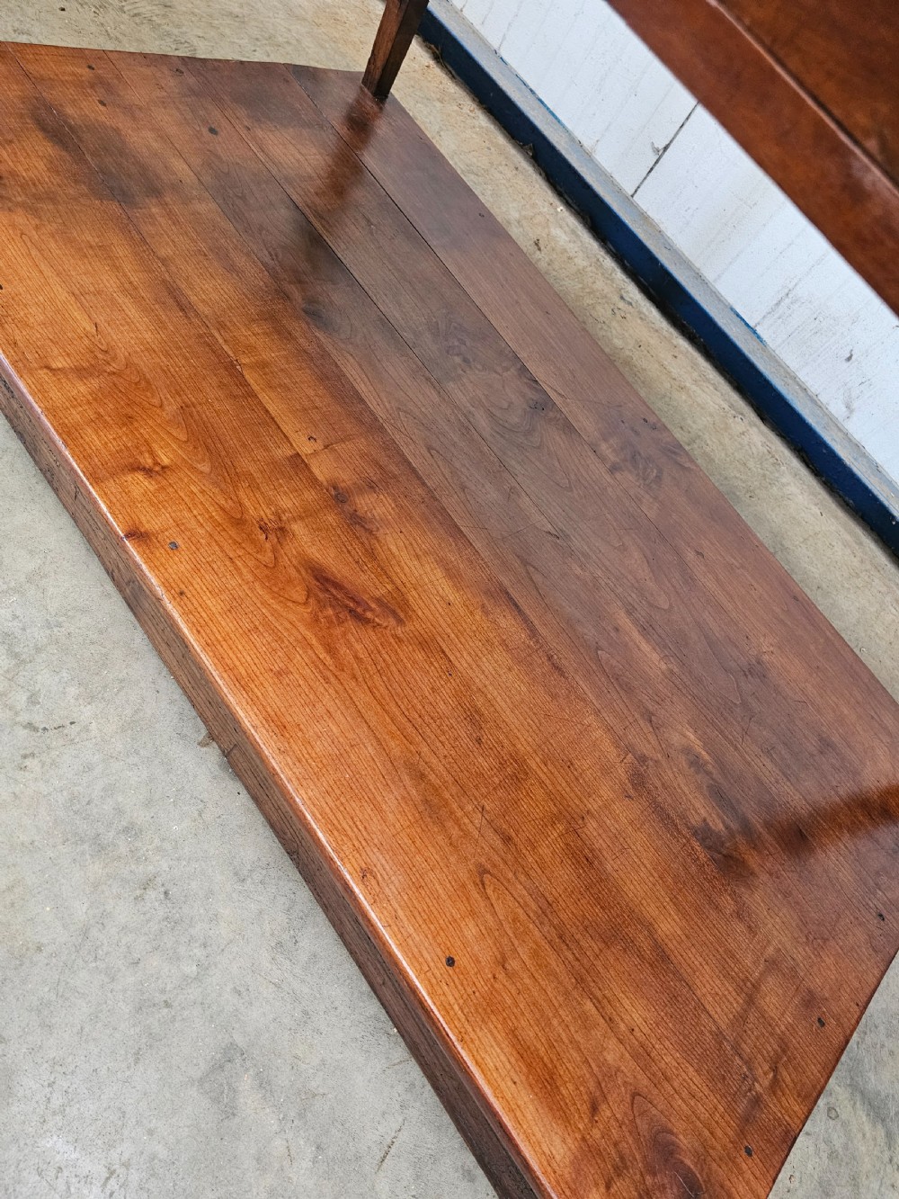 French Cherry Two Tier Table With Drawer View III