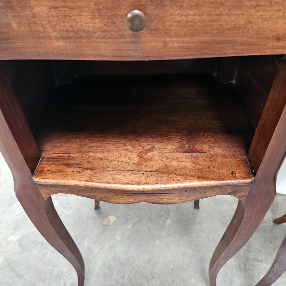 Pair of French Walnut Nightstands View IV