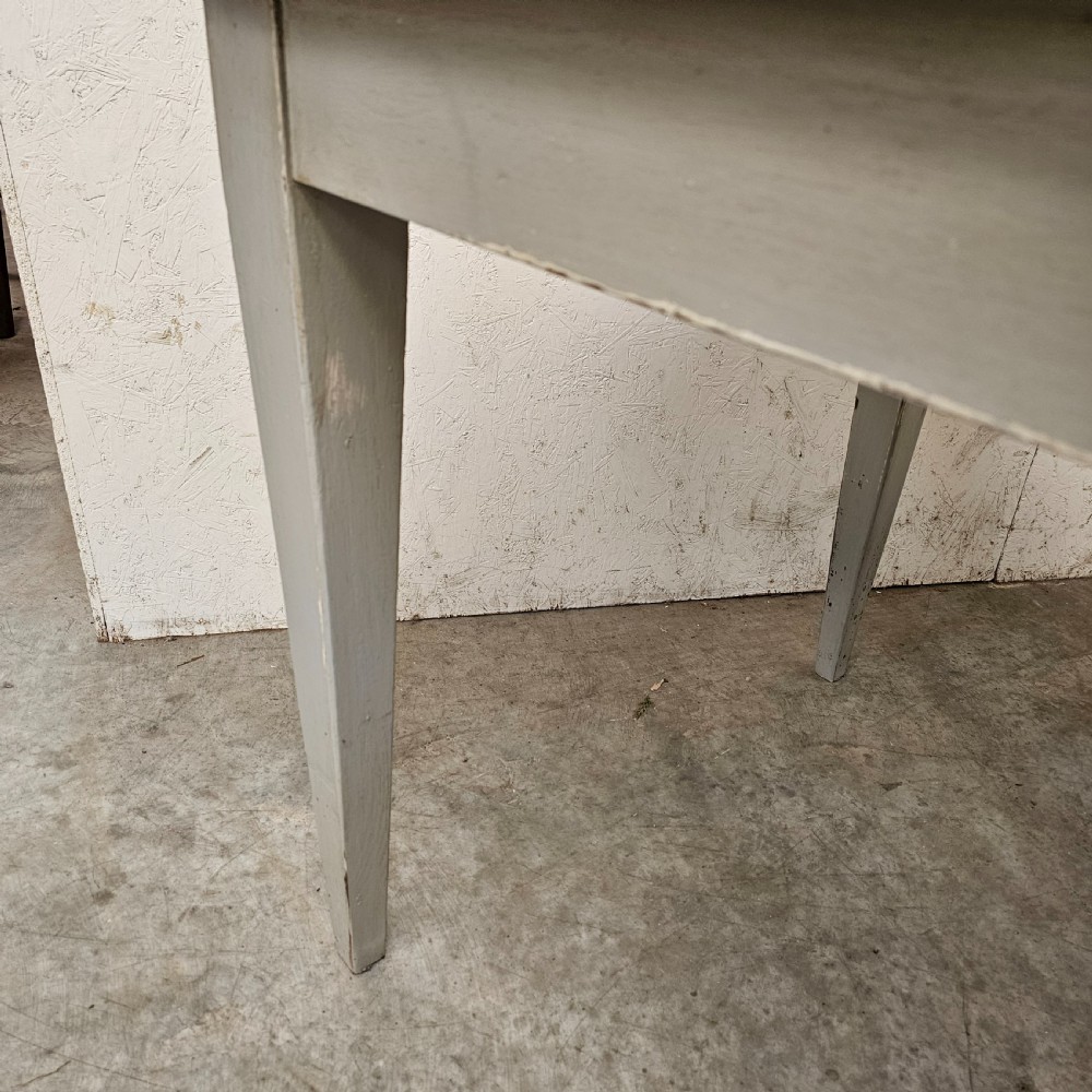 Two Meter Painted Oak Farm Table View VI