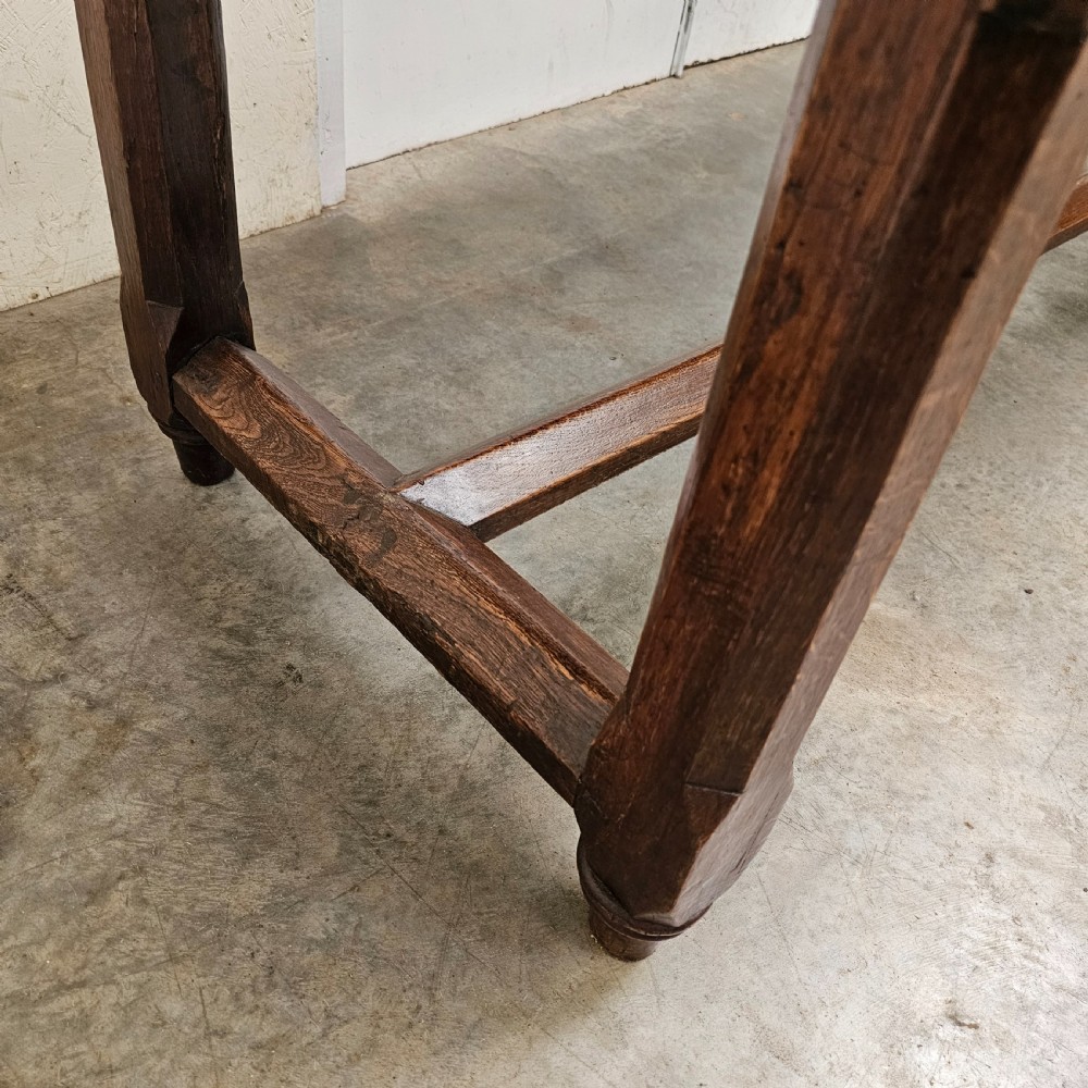 French Oak Farmhouse Kitchen Table With Slides View VII