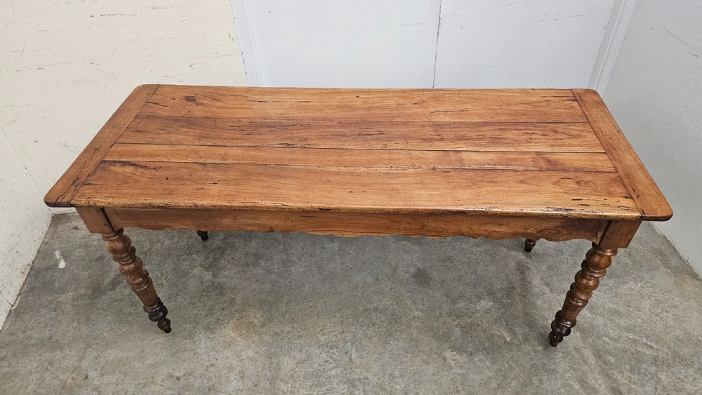 French Cherry Bistro Table With Bread Slide  View III