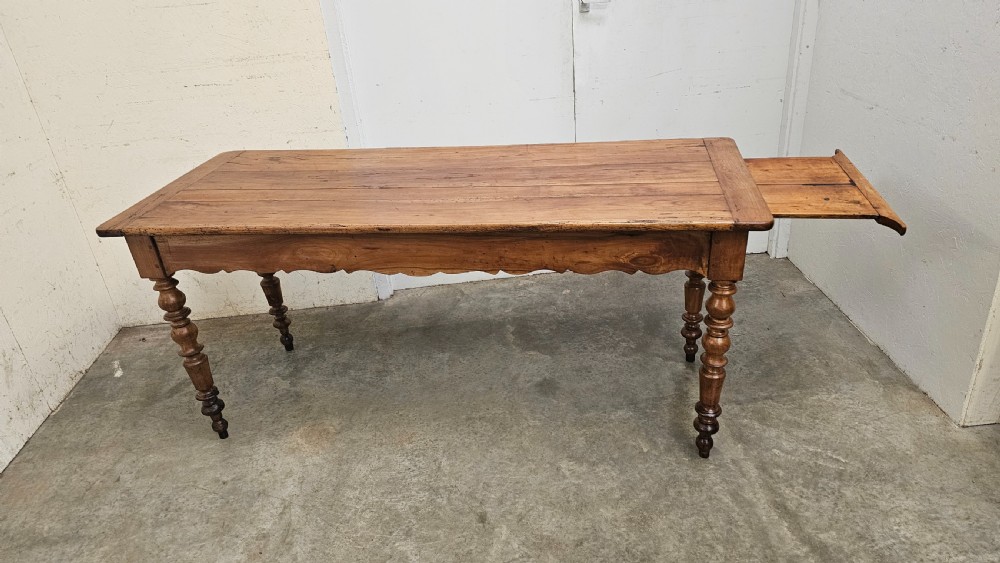 French Cherry Bistro Table With Bread Slide  View V