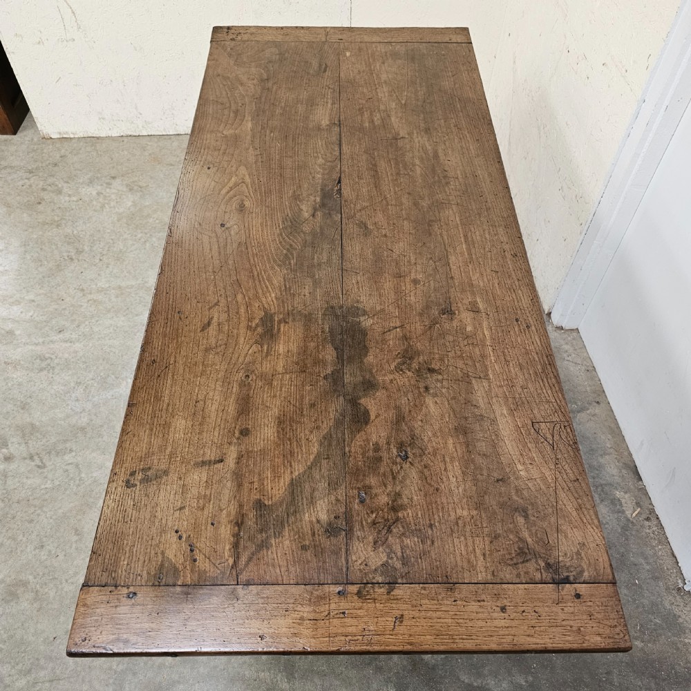 French Oak and Iron Bistro Table View VI
