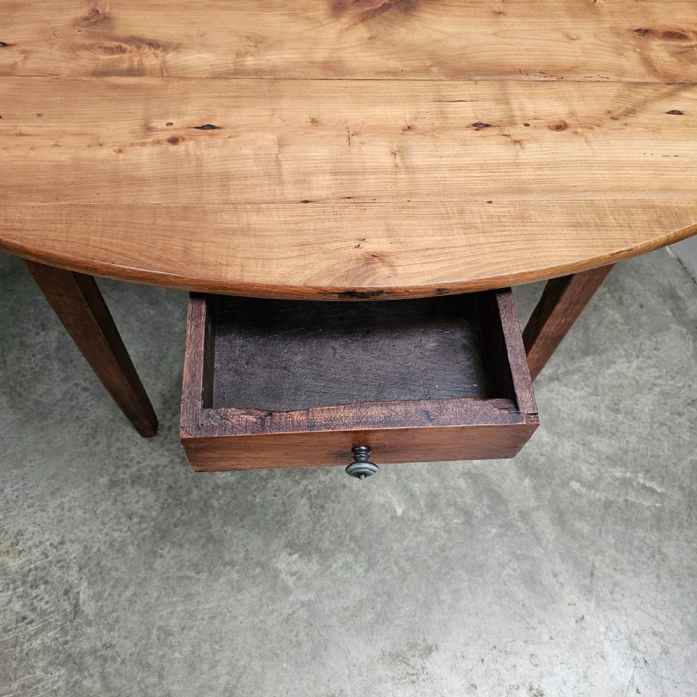 French Cherrywood Oval Farmhouse Table View IV
