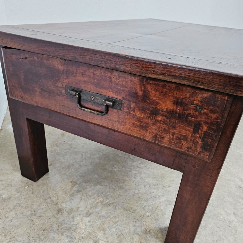 Substantial French Walnut Low Table View IV