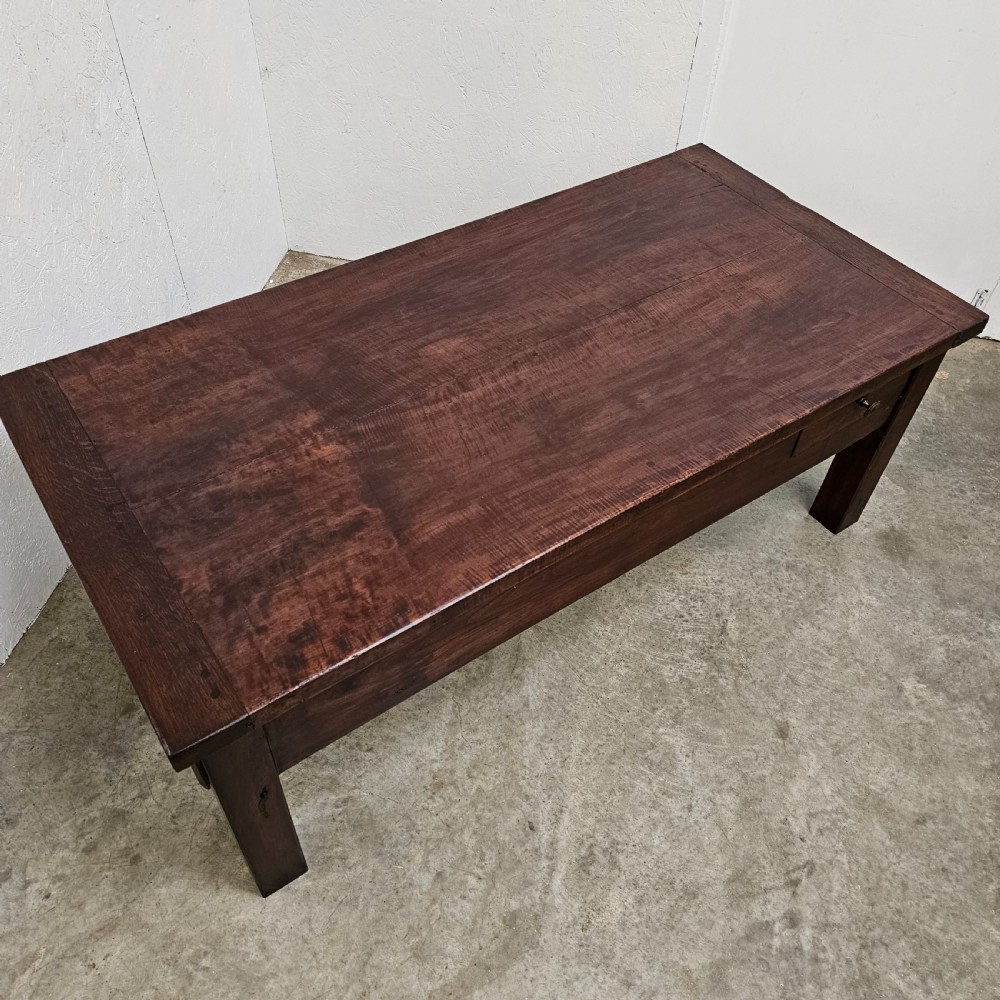 Substantial French Walnut Low Table View V