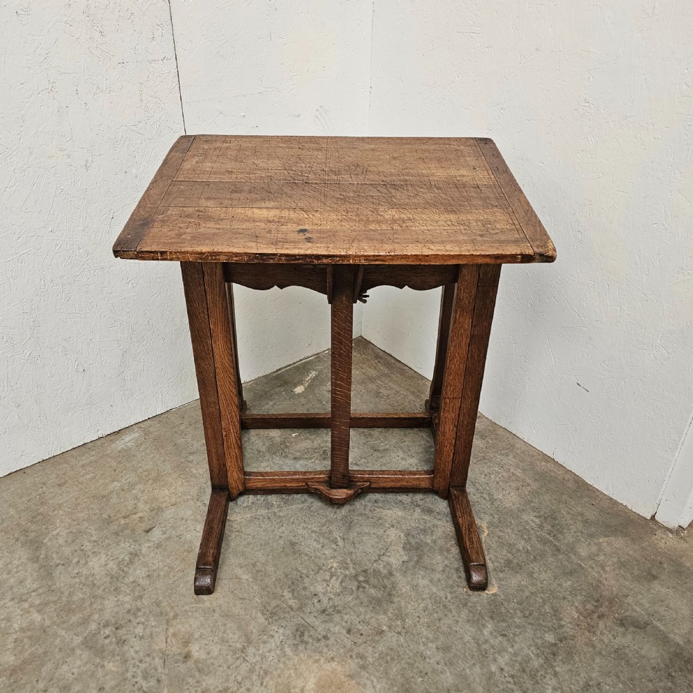 French Oak & Pine Adjustable Architects Table View VIII