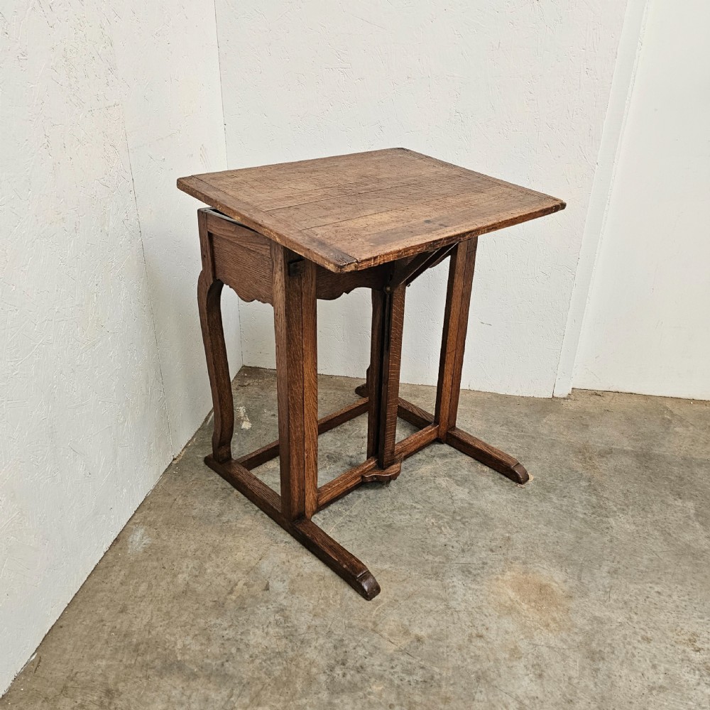 French Oak & Pine Adjustable Architects Table View V
