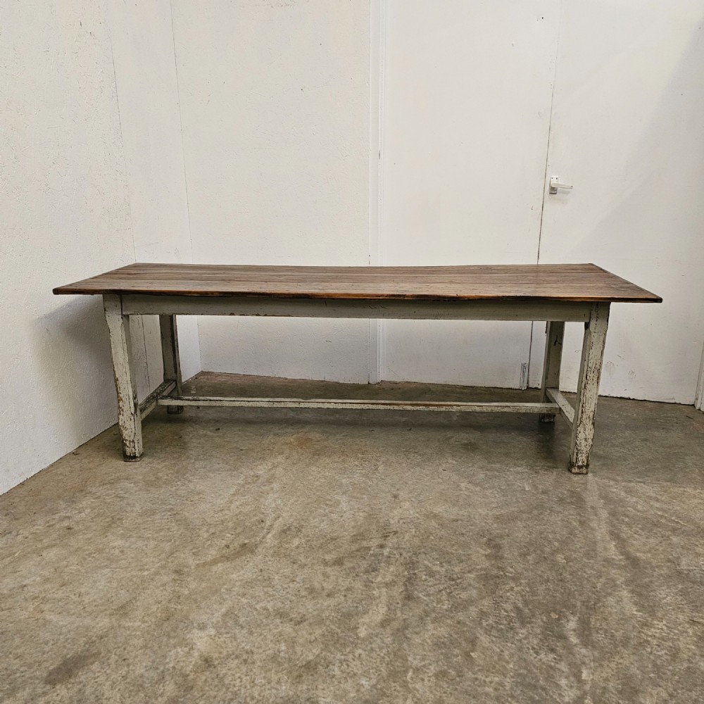 French Oak & Pine Farmhouse Table 