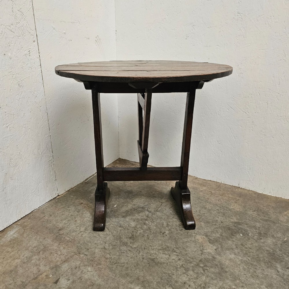 Small Oak Folding Vendange Table  View III