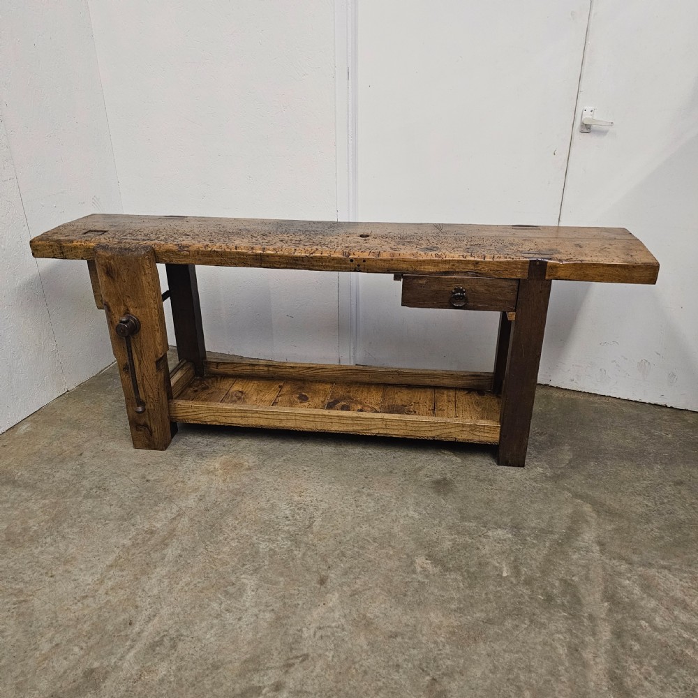 French Beech & Oak Artisans Workbench