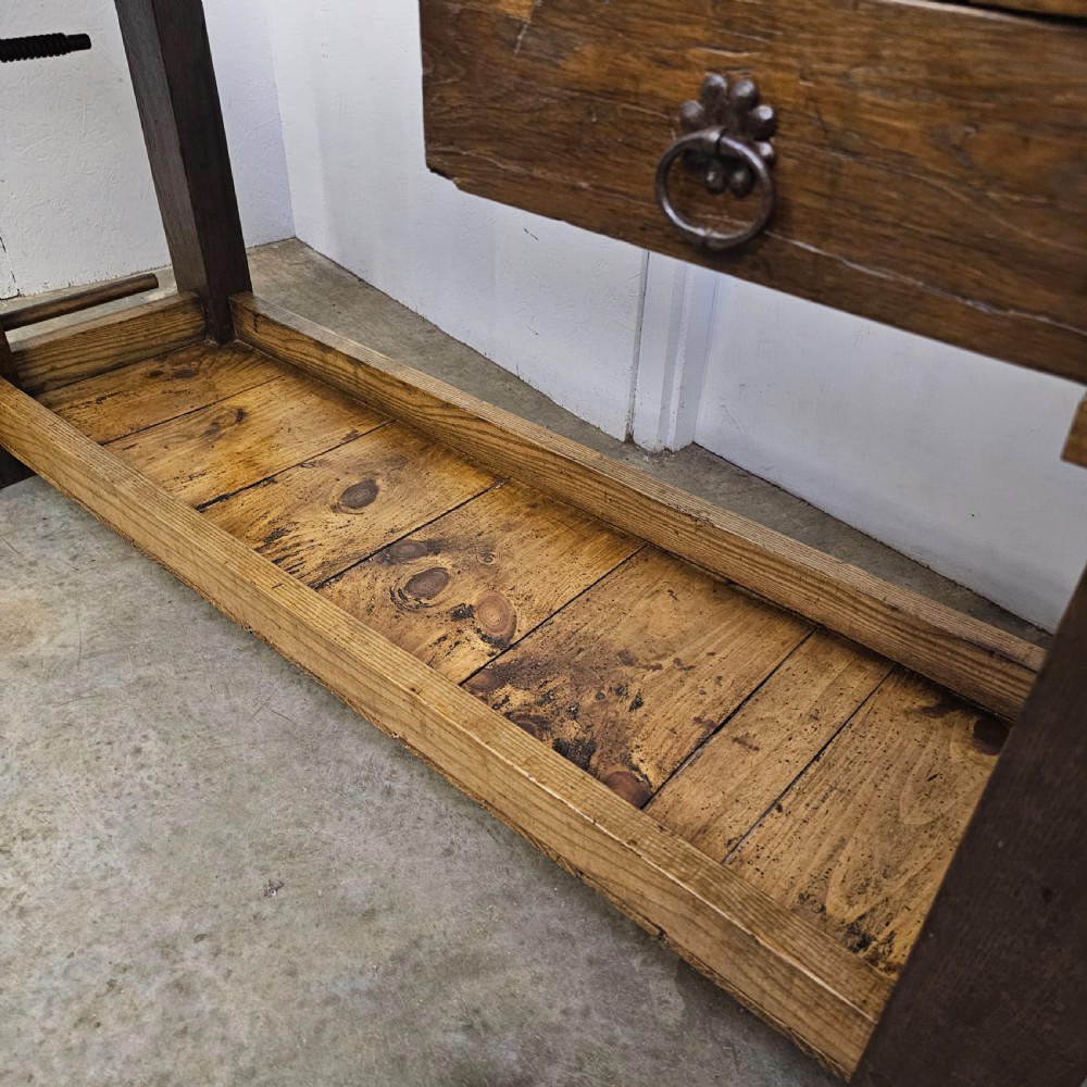 French Beech & Oak Artisans Workbench View III