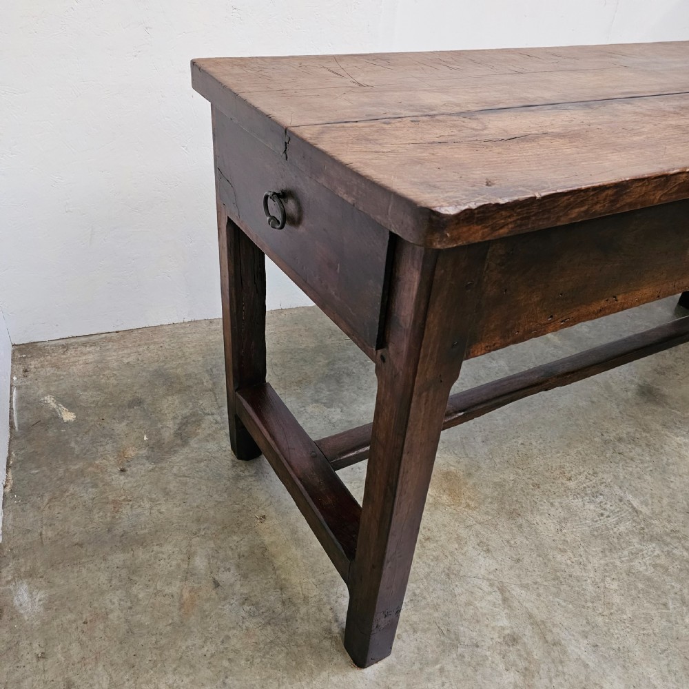 Tall 19th Century French Two Drawer Bakery Worktable View III