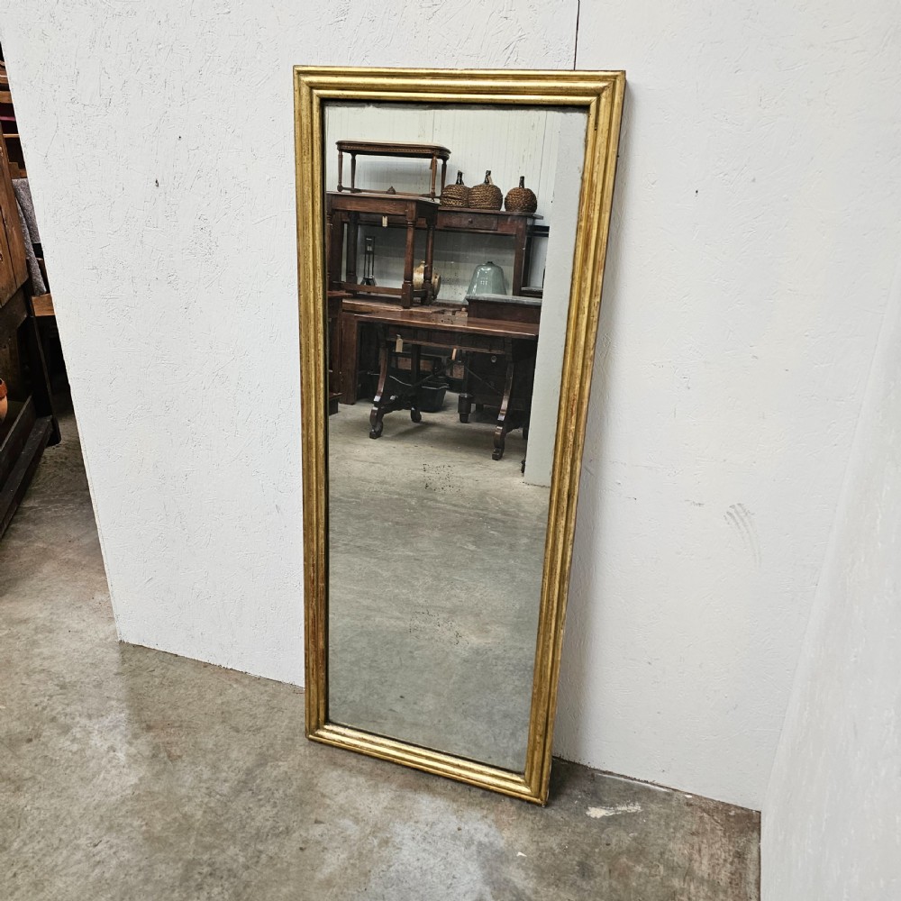 French Giltwood Bistro Mirror View V