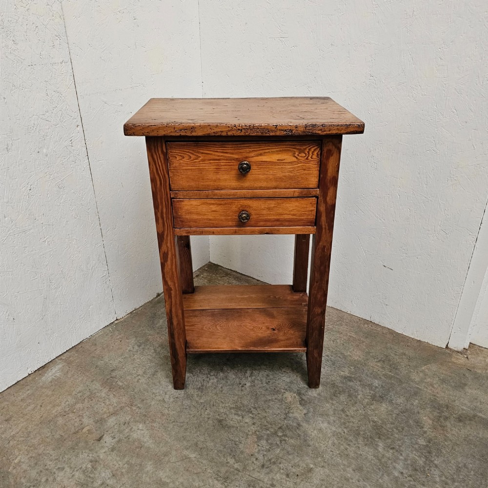 French Pine Two Drawer Stand