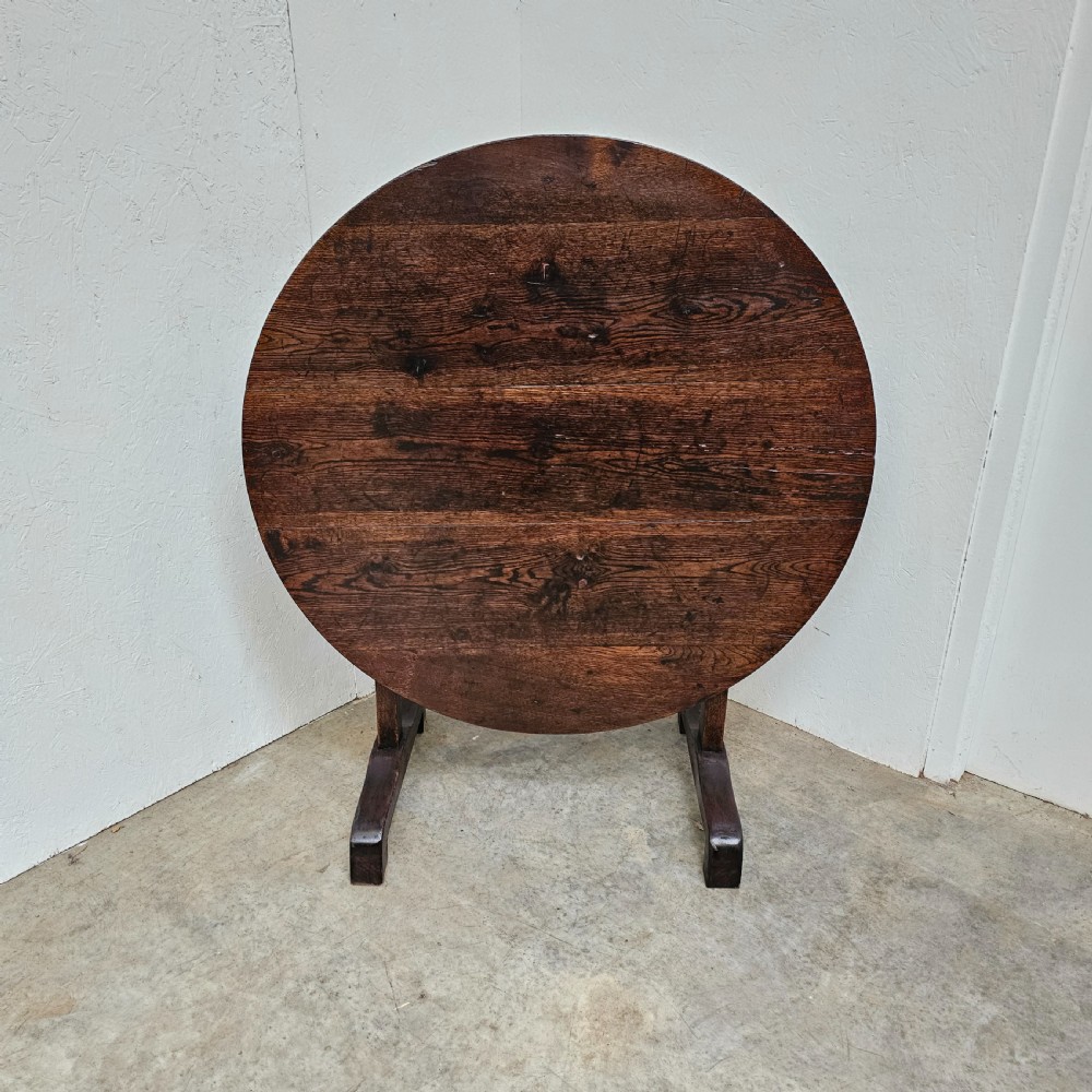 19th Century French Oak Vendange Table