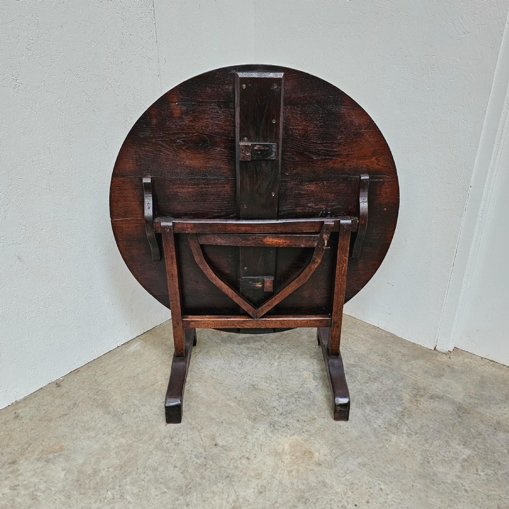 19th Century French Oak Vendange Table View II