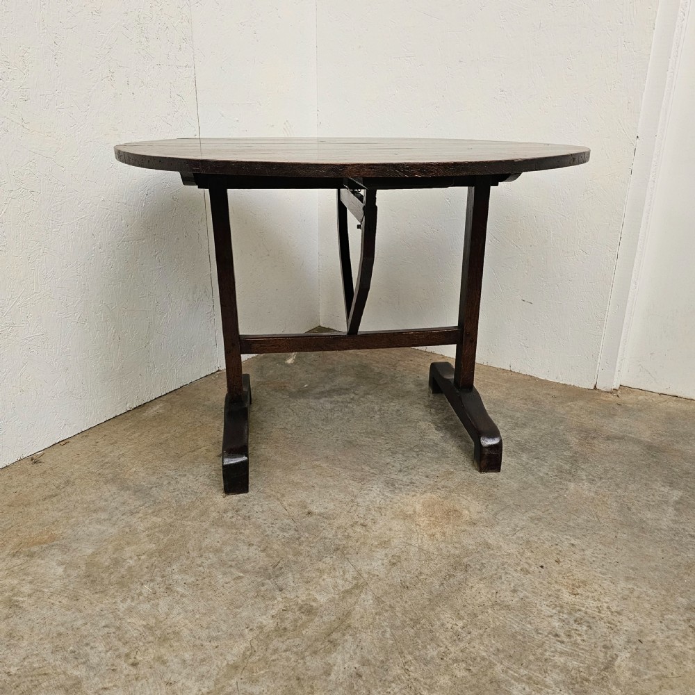 19th Century French Oak Vendange Table View III