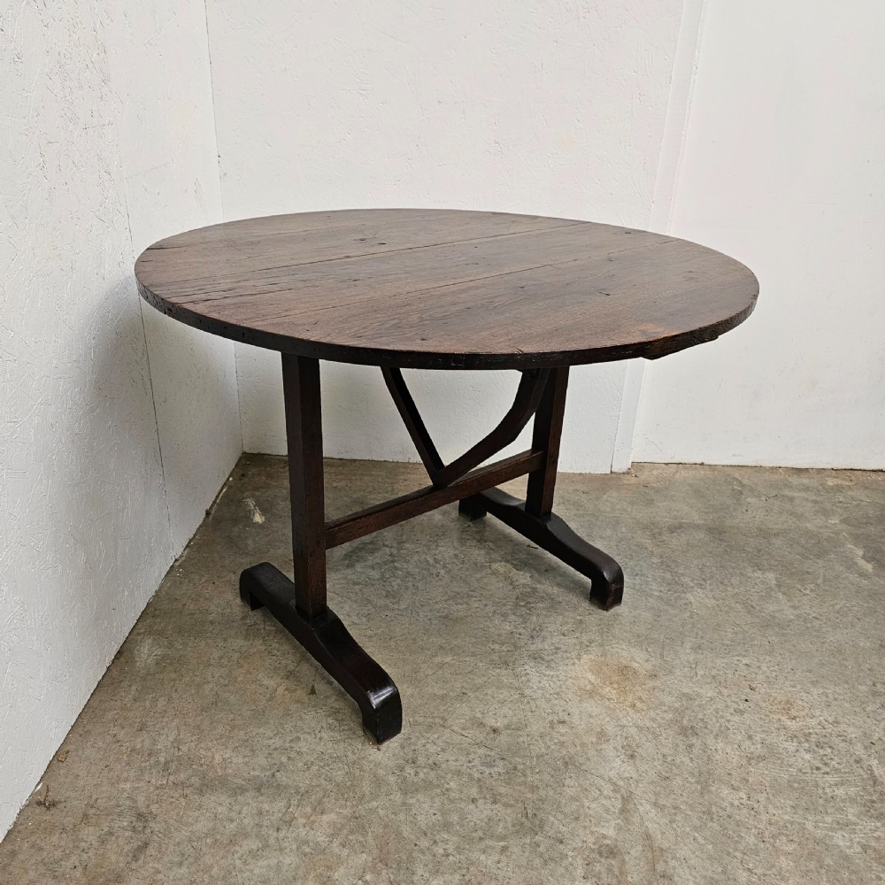 19th Century French Oak Vendange Table View IV