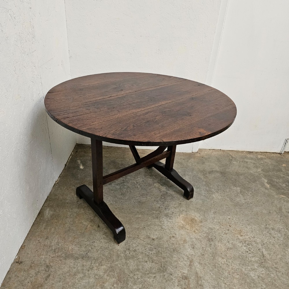 19th Century French Oak Vendange Table View V
