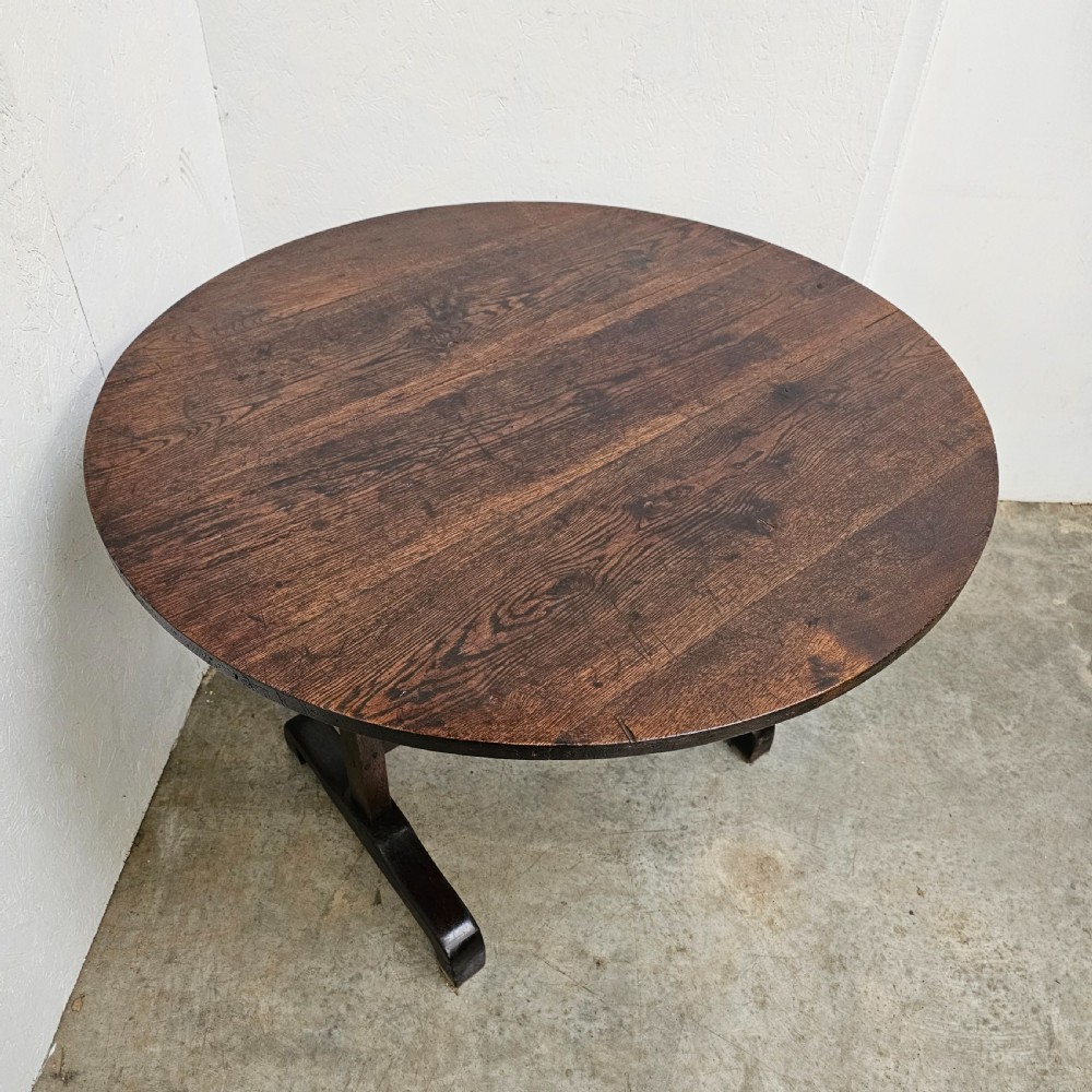 19th Century French Oak Vendange Table View VI