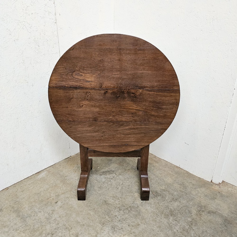 Small French Oak Folding Vendenge Table