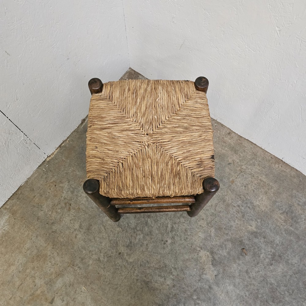 French Beech & Rush Stool View III